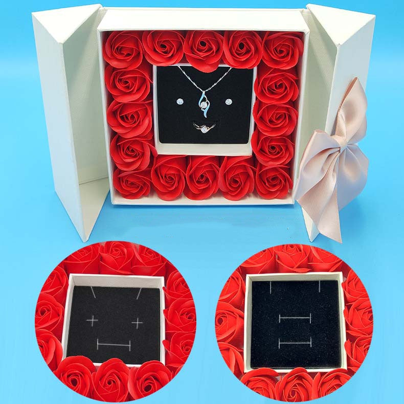 Rose Double Door Jewelry Gift Box