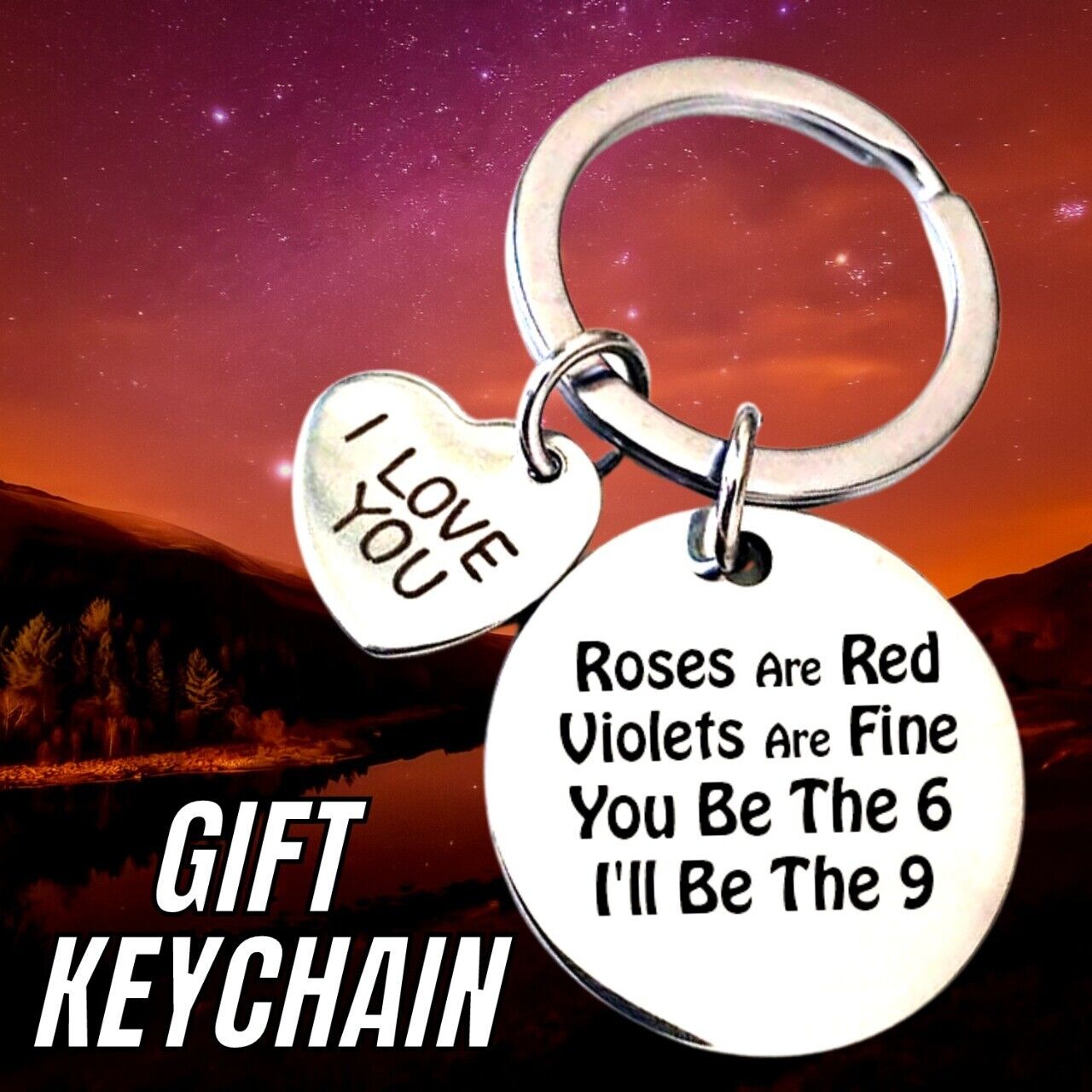 Funny Keychain Women Men Charm Couple Love Valentine's Day 