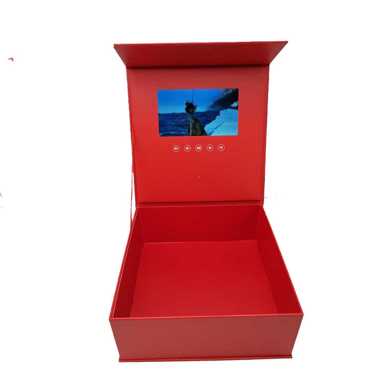 Digital Screen Rose Flower Gift Box