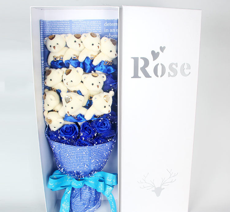 11 Bear Doll Bouquet Gift Box