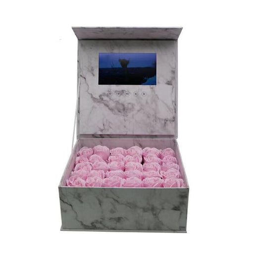 Digital Screen Rose Flower Gift Box