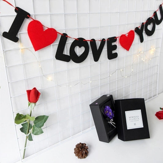 Non-woven Valentine's Day I Love You Decor