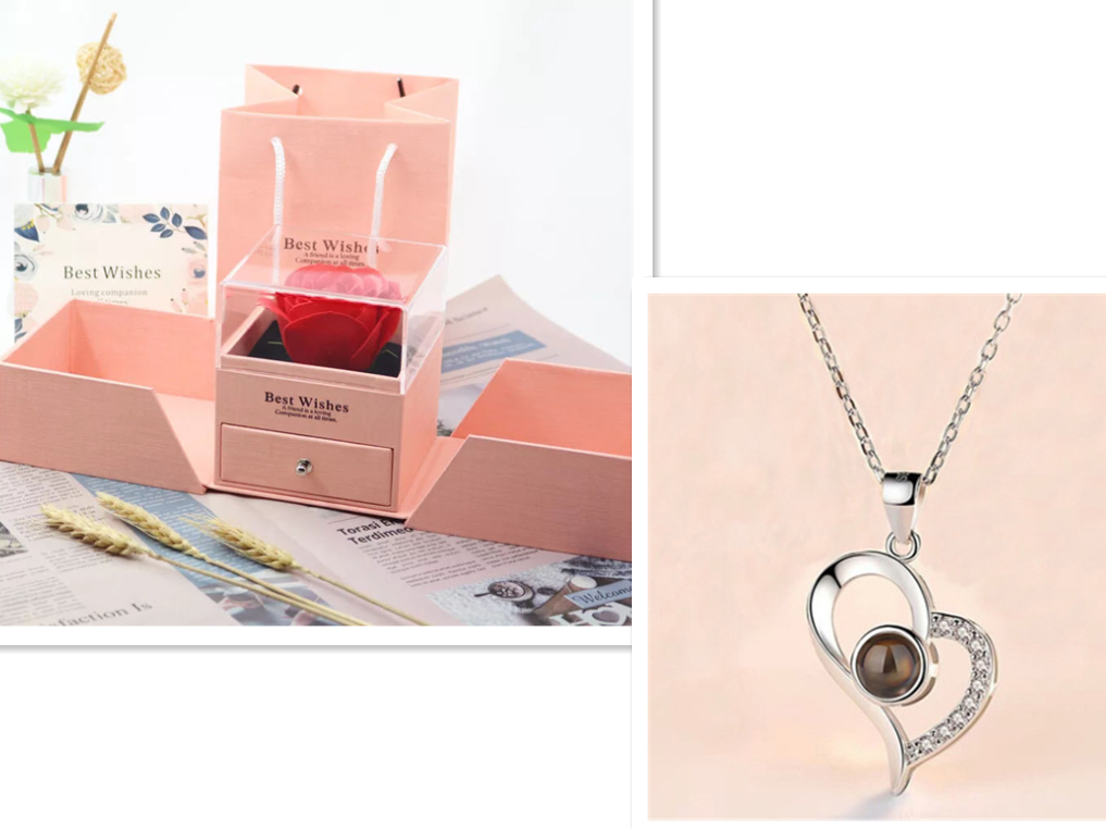 Lifting Rose Jewelry Gift Box