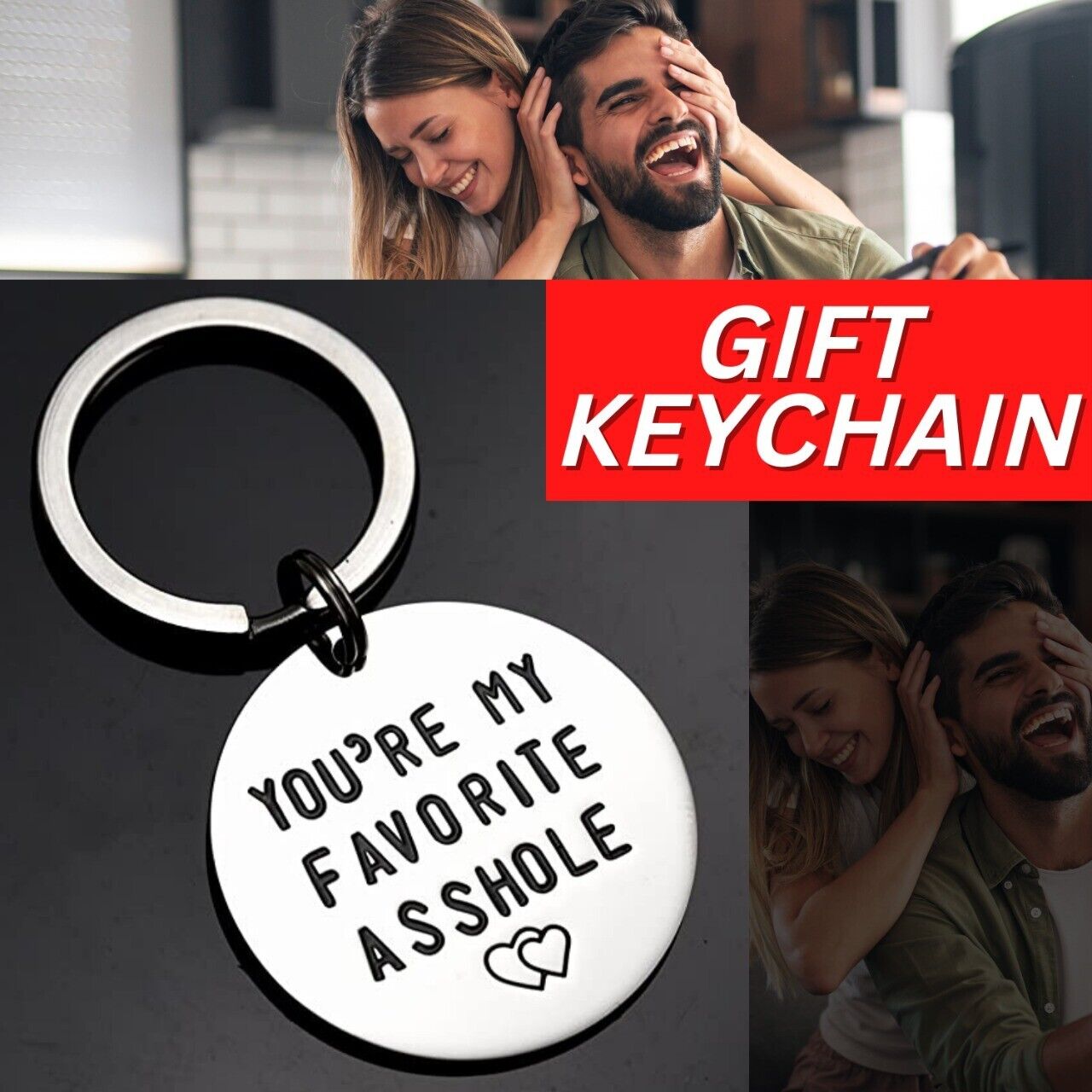 Couple's Humor Keychain (My Favorite AH)